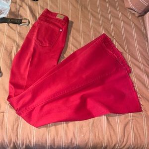 Judy Blue Red Super Flare Jeans